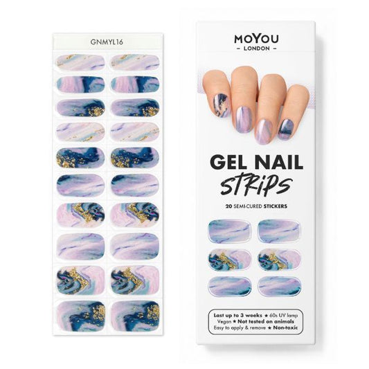 Moyou-London Gel Nail Strip - Marble Cake