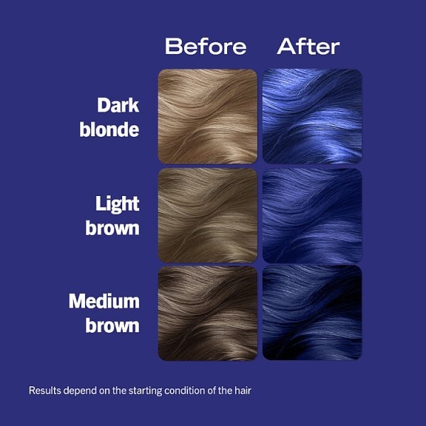 Live Urban Metallics Permanent Blue Hair Dye Blue Mercury