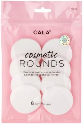 Cala Cosmetic Rounds Sponge 8 Pcs #70925 (Pack)