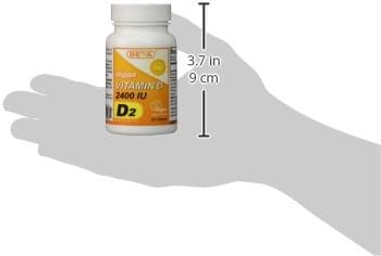 DEVA Vegan Vitamin D2 60 mcg 2400 IU, Ergocalciferol Supplement with No Animal Ingredients, 90 Tablets (Pack of 3) : Health & Household