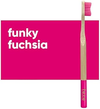 F.E.T.E | Purple Pizazz Bamboo Toothbrush | Biodegradable & Compostable Handle | Recyclable Medium Bristles | Sustainable | Vegan