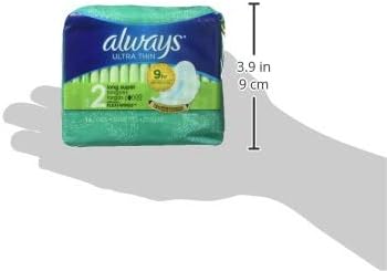 Always Pads Size 2 Ultra Thin 16 Count Long Super (3 Pack) : Health & Household