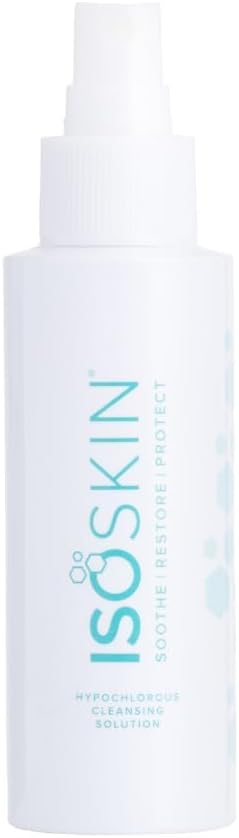 Isoclean Hypochlorous Acid Spray 3 Fl Oz - For Face And Body, Cleans And Hydrates Skin, Helps Reduce Redness, Gentle Yet Effective, Soothes Irritated Skin : Beauty & Personal Care