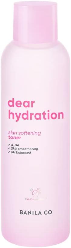 Banila Co Dear Hydration Skin Softening Toner: Dermatologist Tested, Balances, Hydrates, Gentle Exfoliation (200Ml / 6.76 Fl Oz)