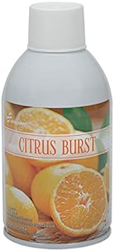 6840014598263, SKILCRAFT, Zep Meter Mist Refills, Citrus Burst, 10 oz Aerosol Spray, 12/Box