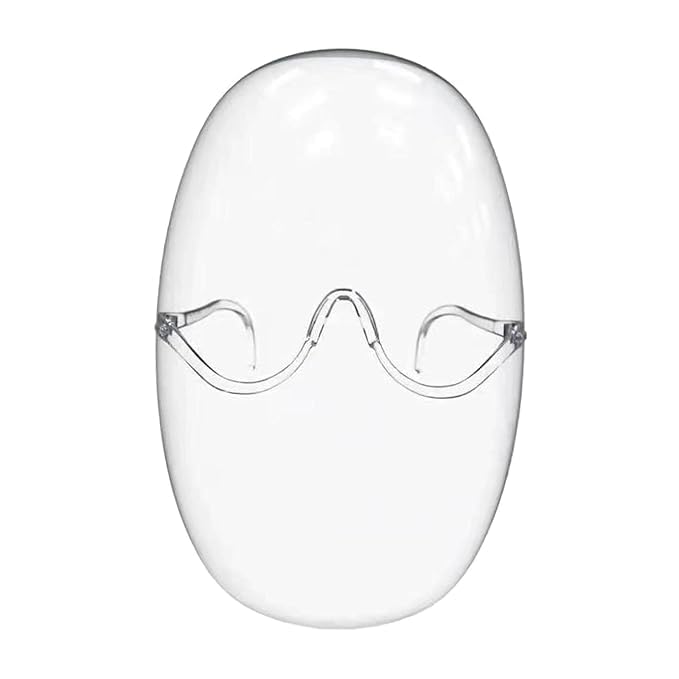 Face Protective Mask Sunglasses, Transparent Full Face Protective Mask - Head-Mounted Space Mask with Extended Plastic Shield, Anti-Oil Fume, Ideal for Riding and Daily Use