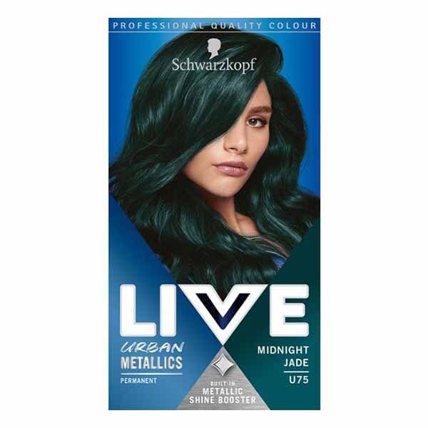 Live Urban Metallics Permanent Green Hair Dye Midnight Jade