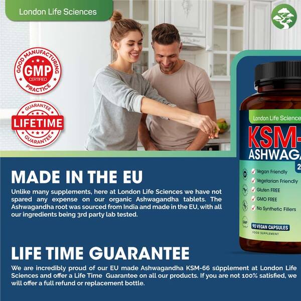 Lls Ashwagandha Ksm-66® 2000Mg 90 Vegan Tablets