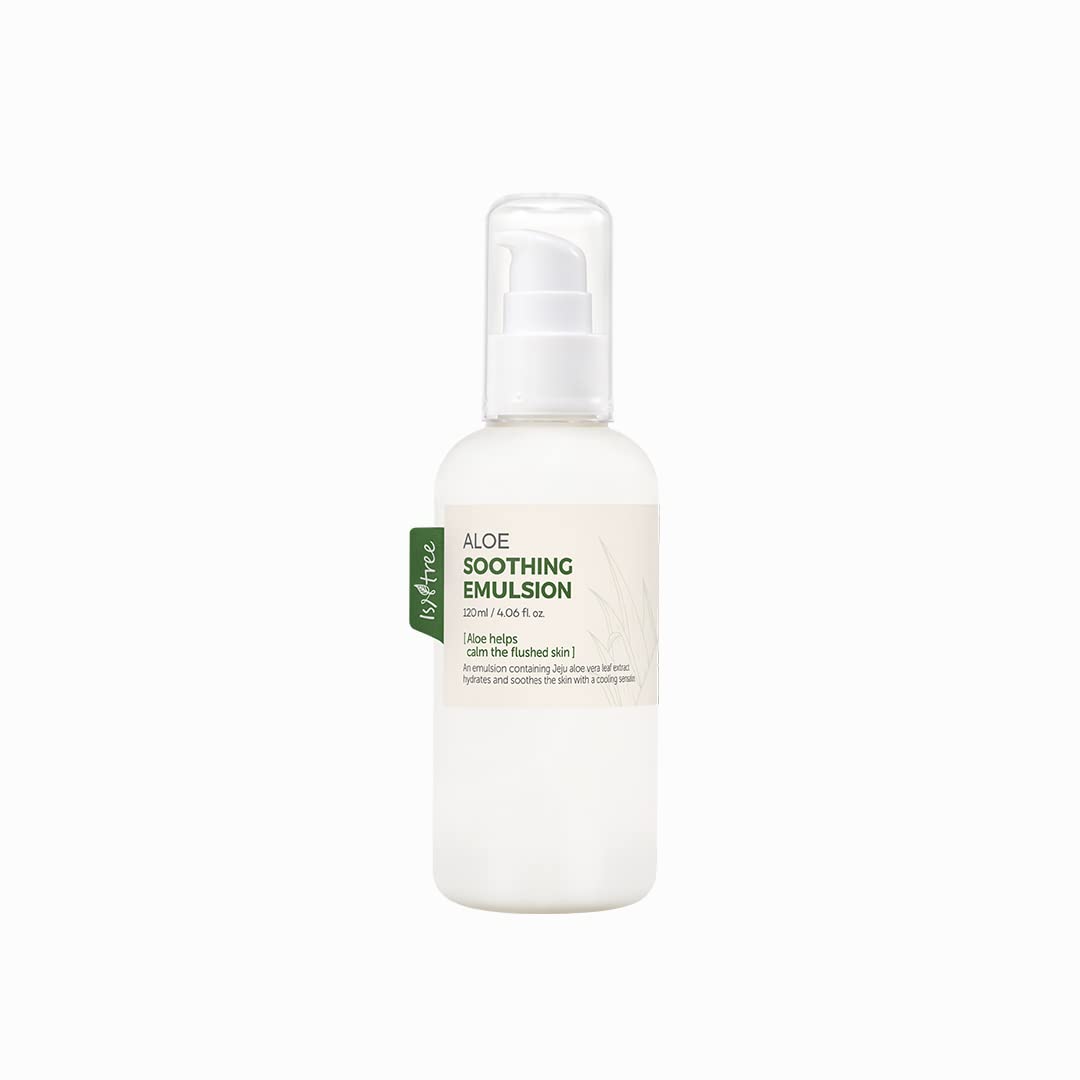 Isntree Aloe Soothing Emulsion 120Ml 4.05 Fl.Oz | Aloe From Jeju | Relieves Sensitive Skin | Moisturizes The Skin Lightly