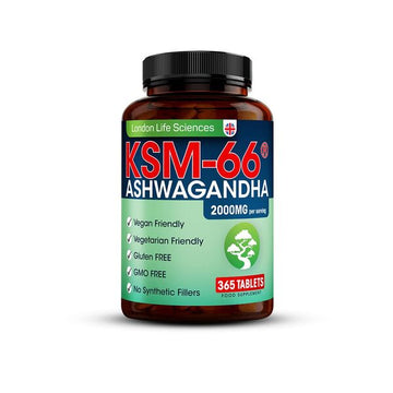 Lls Ashwagandha Ksm-66® 2000Mg, 365 Vegan Tablets