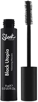 Sleek Makeup Black Utopia Volumising Mascara, Instand Volume High Impact Mascara, Black, 9Ml