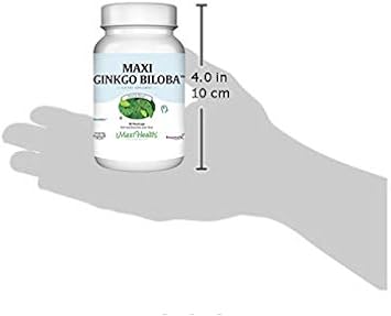 Maxi Health Ginkgo Biloba - Brain and Circulation Formula - 90 Capsules - Kosher (QGB) : Health & Household