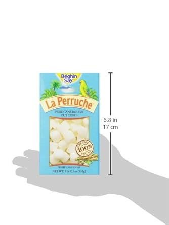 La Perruche Pure Cane White Sugar Cubes (750g/1.65lb box) | Ideal Sugar Cubes for Teas | Pack of 1 : Grocery & Gourmet Food