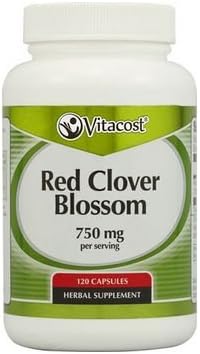 Vitacost Red Clover Blossom - 750 mg per Serving - 120 Capsules