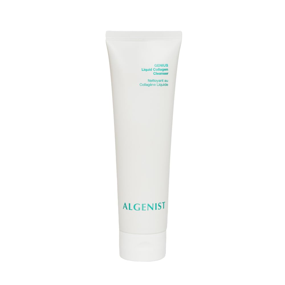 Algenist Genius Liquid Collagen Foaming Facial Cleanser - Hydrating Face Wash & Makeup Remover With Alguronic Acid And Microalgae Oil To Nourish & Restore Skin'S Radiance (150Ml)