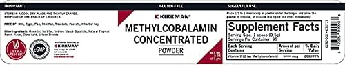 Methylcobalamin Concentrated Powder, 2 oz (57 g), Kirkman Labs : Health & Household