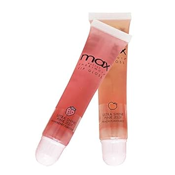 Cherimoya (6Pack) Max Makeup Pink Jelly Peach Lip Gloss