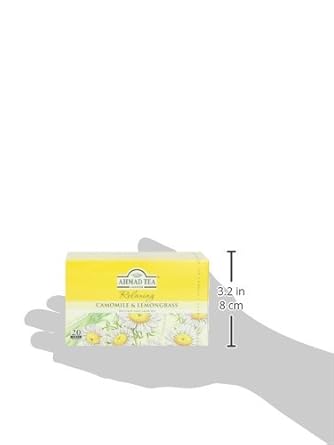 Ahmad Tea Camomile & Lemongrass Infusion, 20 Count (Pack of 6) : Herbal Teas : Health & Household