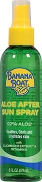 Banana Boat Aloe After Sun Spray, 6oz | Aloe Vera Spray with Cucumber Extract and Vitamin E, After Sun Care, After Sun Aloe, Aloe Spray for Sunburn Relief, 6oz