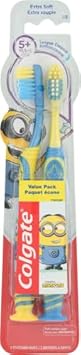 Colgate Kids Toothbrush With Suction Cup, Extra Soft - Minions (2 Count)