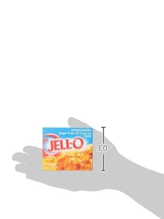 Jell-O Orange Sugar Free Gelatin Dessert Mix (0.3 Oz Box)