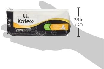 Kotex Natural Balance Absorbent Liners, Long, 16 Count(10 Pack) : Health & Household