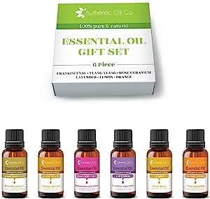 6 Piece 10ml Essential Oil Gift Set 6 Pure and Natural Oils Aromatherapy Diffuser, Cosmetics : Amazon.co.uk: Health & Personal Care