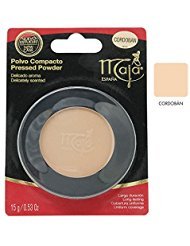 Bronceado Maja Pressed Powder| Delicately Scented Pressed Powder, Mirror And Tassel Compartment For Flawless Skin; 0.53 Ounces