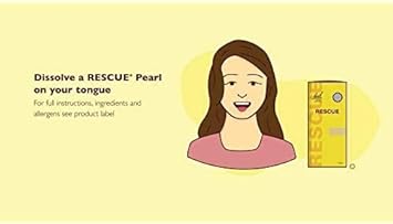 Bach Rescue Pearls Natural Stress Relief ,28 Capsules : Health & Household