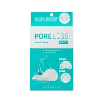 Acropass Poreless | 2 Bubble Wash-Off Masks + 2 Circular Patches + 2 Semicircular Patches | Pore Care | Tightening Pores | Oil Control |Blackheads Care |