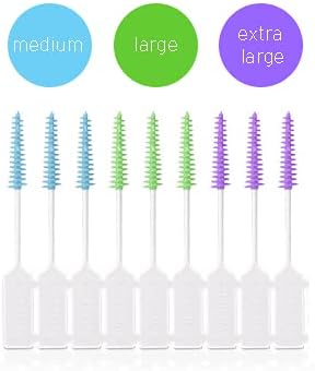 6x Wisdom Clean Between Interdental Brushes - Pack of 20 – Fine, Medium & Large (2 of each)
