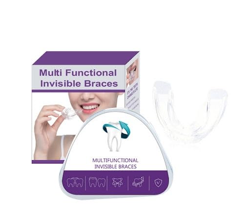 3-Stage Invisible Teeth Aligner, Clear Orthodontic Retainer for Dental Alignment & Teeth Straightening, Transparent Braces Trainer for Adults & Teens
