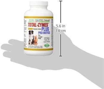Nwc Naturals Total-Zymes Plus Vegetarian Digestive Enzymes For Dogs & Cats, Supports A Healthy Digestive Tract & Immune System, Advanced Probiotics & Prebiotics- 100 Chewable Tablets : Pet Supplies
