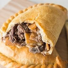 The Cornish Cream Tea & Pasty Hamper 4 Person Deluxe Gift Inc Fresh Scones, Tea, Jam, Roddas Clotted Cream & 4X Large Gourmet Cornish Pasties Gift Hamper Anniversary, Special Occasions