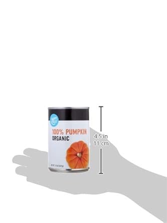 Amazon Brand - Happy Belly Organic 100% Pumpkin, Canned, 15 Ounce (Pack Of 1)