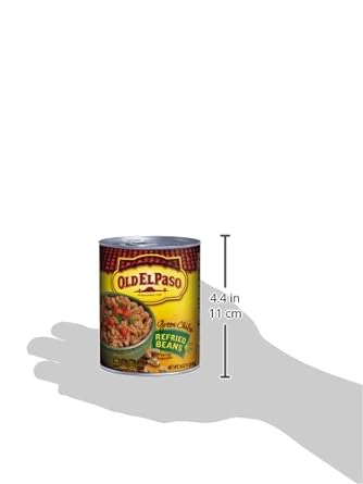 Old El Paso Green Chiles Refried Beans, 16 oz. (Pack of 12) : Grocery & Gourmet Food