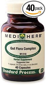 Gut Flora Complex 40 Caps By Standard Process/Mediherb : Health & Household