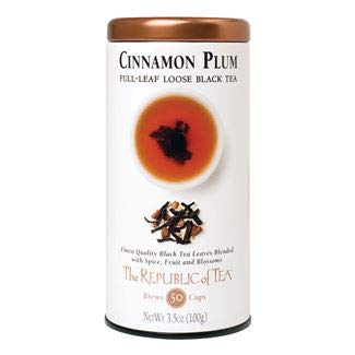 The Republic Of Tea Black Full-Leaf Loose Tea (Cinnamon Plum Black, 3.5 Oz Refill Bag)