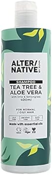 Alter/Native Cruelty Free | Vegan | Natural Shampoo | Made With Essential Oils (Tea Tree & Aloe Vera, 400Ml)