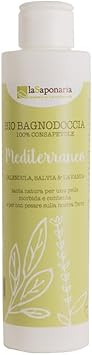 La Saponaria Mediterranean Body Wash, Shower Gel, Nourishing, Soothing, Purifying, All Skin Types, Natural, Vegan, Cruelty-Free, Bio Plastic, Organic, 200Ml