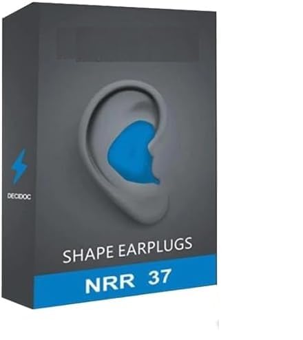 FlexiFit Moldable Rubber Earplugs – Soundproof Noise-Blocking for Sleep, Study & Snore Prevention