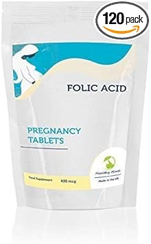Folic Acid 400Mcg Pregnancy 120 Pack Tablets Vitamin B9 Pills Quality Products Nutrition Health Food Supplements Healthy Mood Uk Quality Nutrients