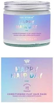 Mm Yes Studio Body Scrub, Hair & Face Mask Set – Peach Body Scrub 200Ml, Pink Clay Face Mask 300G, Happy Hair Day 300G – Gift Set For Glowing Skin & Nourished Hair