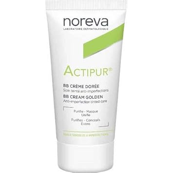 Noreva Led Actipur Crème Anti-Imperfections Teintée Dorée