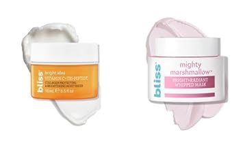 Bliss Bright Idea Tri-Peptide Vitamin C Moisturizer + Mighty Marshmallow Bright & Radiant Whipped Mask Duo