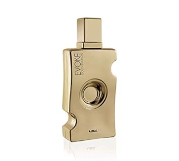 Evoke Gold For Women Edp - Eau De Parfum 75Ml (2.5 Oz) | Arabian Perfumery | Fresh & Spicy Opening Through Pink Pepper & Bergamot, Floral Heart W/ Orris, Woody & Powdery Base | Glamorous | By Ajmal