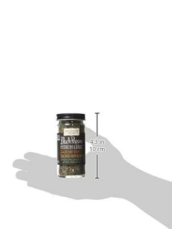 Frontier Co-Op Medium Ground Black Pepper, 1.8 Ounce Bottle, Full-Bodied Flavor And Aroma, Kosher