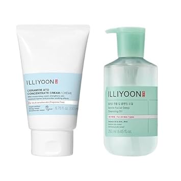 Illiyoon Gentle Deep Cleansing Oil And Ceramide Ato Concentrate Cream