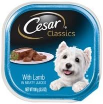pack of 1 Individual Trays of CESAR Canine Cuisine Wet Dog Food with Lamb, 3.5 oz. ea: Pet Supplies: Amazon.com