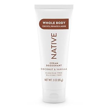 Native Whole Body Deodorant Cream Contains Naturally Derived Ingredients, Deodorant For Women & Men | 72 Hour Odor Protection, Aluminum Free With Coconut Oil And Shea Butter | Coconut & Vanilla